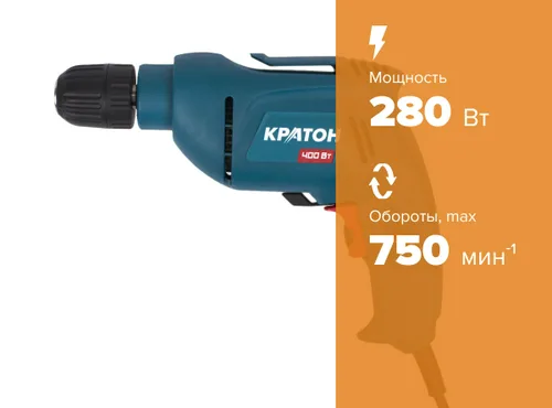 Дрель Кратон D-400/10 HOBBY