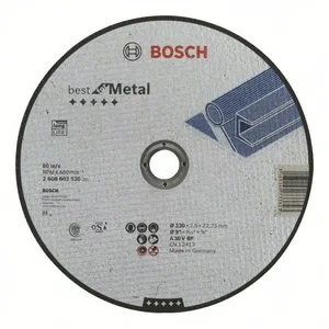 Диск отрезной по металлу BOSCH, 230x2,5мм прямой