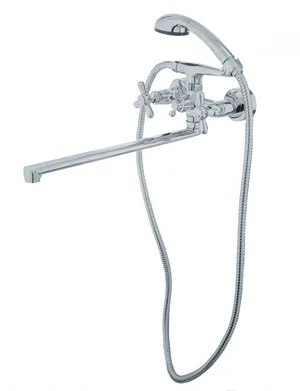 Смеситель для ванны I-TECH, LACERTA 20, двухвентильный, излив 35 см