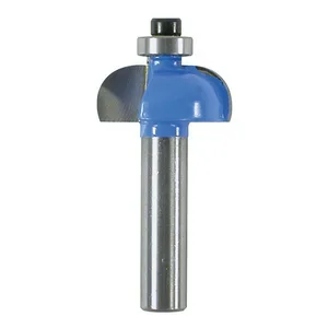 Фреза кромочная калевочная с подшипником Кратон Ø25,7х6,3 мм R6,3 мм, хв. 8 мм