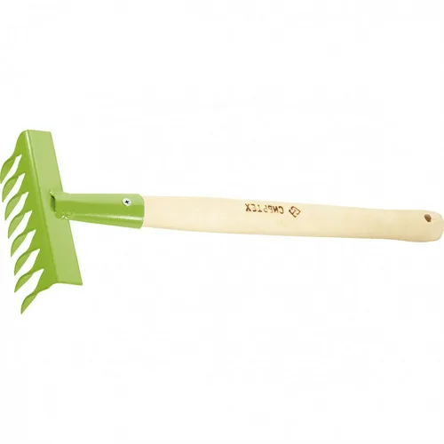 Мини-грабли СИБРТЕХ АГРОНОМ стальные, дер. рукоятка, 8-зубые, 160х390мм.