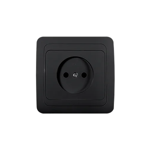 Розетка CLASSICO 1-ая черная 2022B IN HOME