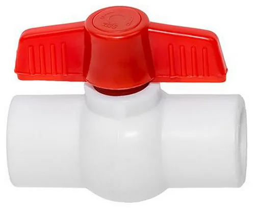 Кран шаровой I-TECH Standart PPR 25, шар пластик, бабочка, для хол воды