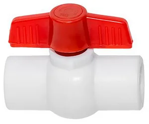 Кран шаровой I-TECH Standart PPR 32, шар пластик, бабочка, для хол воды