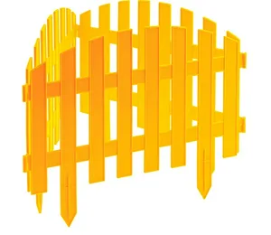 Забор декоративный  PALISAD "Винтаж" желтый  28х300 см, 