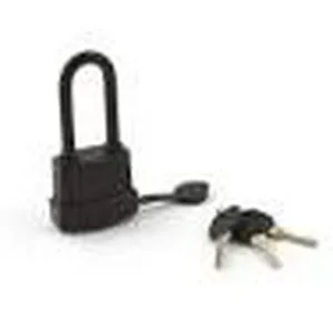 Замок навесной влагостойкий с чехлом из ПВХ с удлиненной дужкой 55 мм L 
