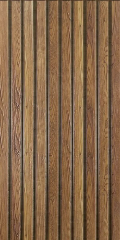 Панель ПВХ самоклеящаяся 3d Планка Тик 280*600мм