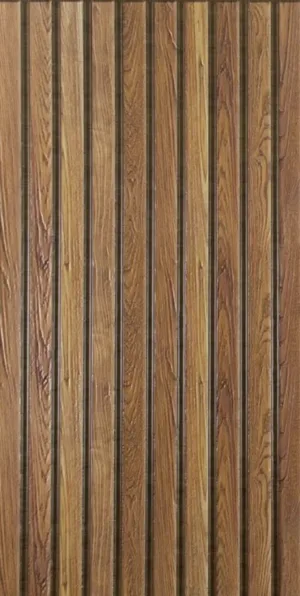 Панель ПВХ самоклеящаяся 3d Планка Тик 280*600мм