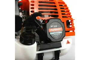 Триммер бензиновый PATRIOT PT 555, 2210 Вт, диск  нож, леска, состоит из 2 частей