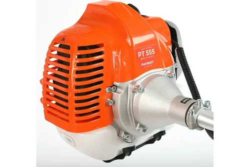 Триммер бензиновый PATRIOT PT 555, 2210 Вт, диск  нож, леска, состоит из 2 частей