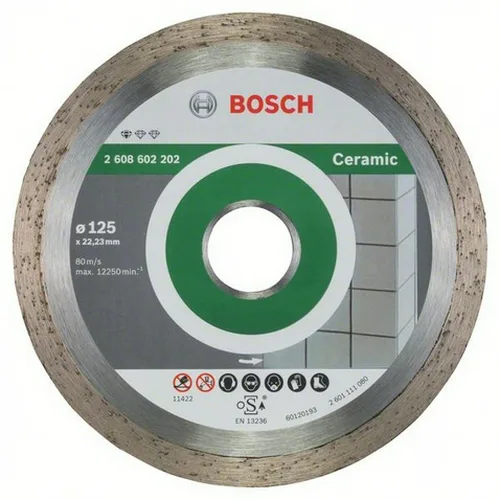 Диск алмазный BOSCH, 125x22,2х1,6мм, высота 7мм, Standard for Ceramic,сухой рез ( керамика, кафель)