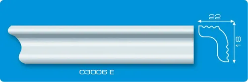 Плинтус потолоч Формат 2м 03006Е (уп. 220шт)