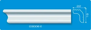 Плинтус потолоч Формат 2м 03006Е (уп. 220шт)