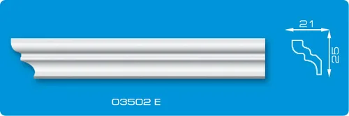 Плинтус потолоч Формат 2м 03502E (уп. 90шт)