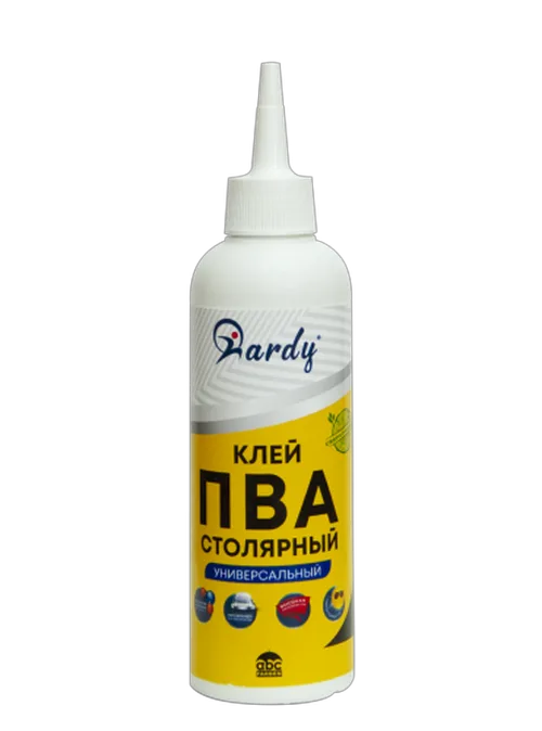 Клей ПВА Farbitex Hardy столярный сверхпрочный,универсальный 200мл 
