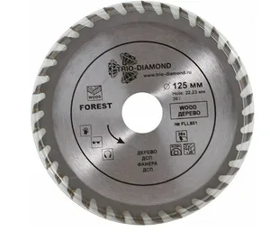 Диск пильный по дереву TRIO-DIAMOND серия Forest 125*22,23*36Т