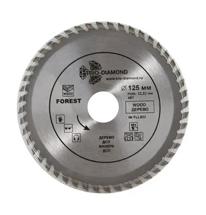 Диск пильный по дереву TRIO-DIAMOND серия Forest 125*22,23*48Т