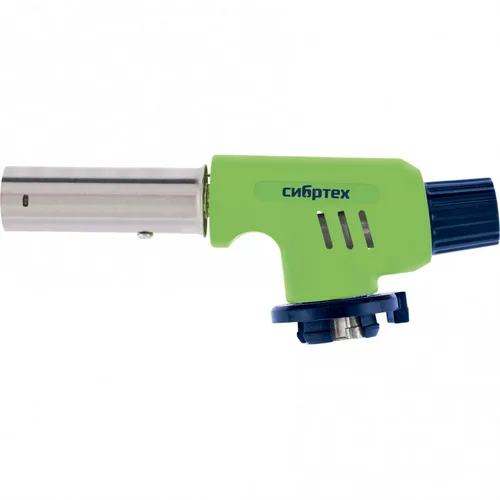 Горелка газовая СИБРТЕХ, с пьезоподжигом и регулятором мощности