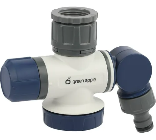 Регулятор для подачи воды GREEN APPLE GARP-02 двухпутевой (кран+штуцер)