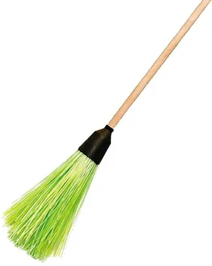 Метла круглая, полипропиленовая, дер. черенок, 3 кольца