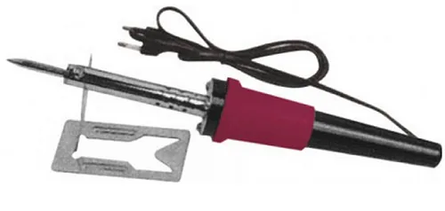 Паяльник FIT, 40Вт, пластик ручка, подставка, 2 сменных жала, D=4,8мм