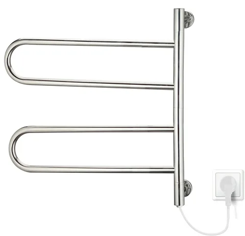 Полотенцесушитель электрический I-TECH, SAMBA, 70 Вт,  67.8x74.4, поворотный таймер