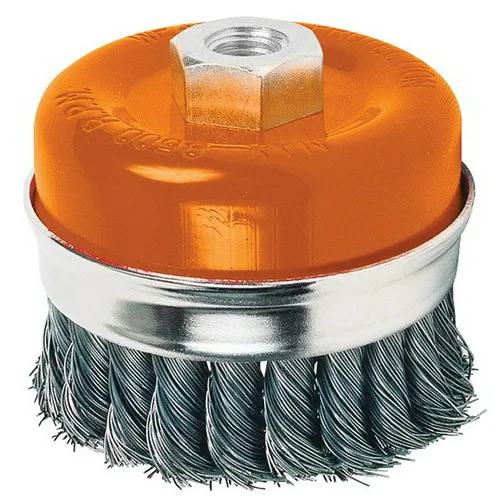 Щетка для УШМ чашечная усиленная Кратон O80 мм M14