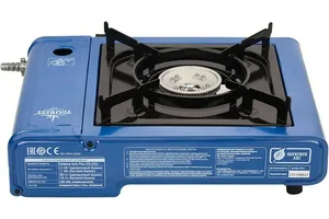 Плита газовая TOURIST CAMPING GURU PLUS портативная, пьезоподжиг, цанг. и бытов. былоны, кейс