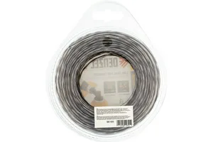 Леска триммерная двухкомпонентная Extra cord DENZEL 2,4х15м, витой квадрат