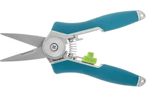 Секатор Palisad LUXE 60500  плоскостной, пружинный, цветочный d=10мм, 16см