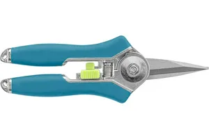 Секатор Palisad LUXE 60500  плоскостной, пружинный, цветочный d=10мм, 16см