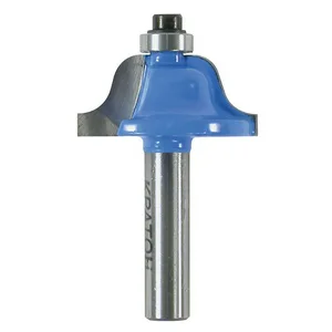 Фреза кромочная калевочная с подшипником Кратон Ø22,5х8,0 мм R2,4 мм, хв. 8 мм