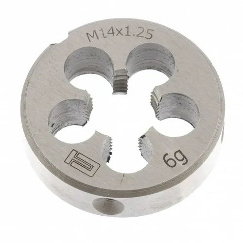 Плашка СИБРТЕХ, 14 х 1,25мм, метрическая, инструментальная сталь