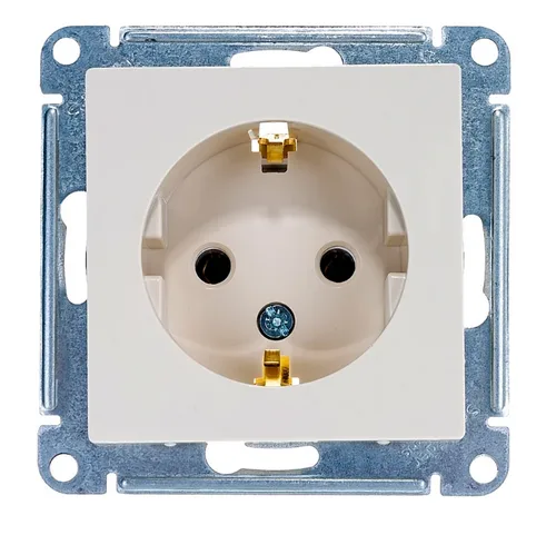 Розетка AtlasDesign с/з, 16А, механизм, БЕЖЕВЫЙ, SE