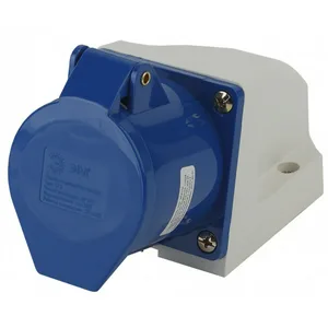 Розетка стационарная наружная 123 2Р+РЕ 32А 220В IP44 ЭРА