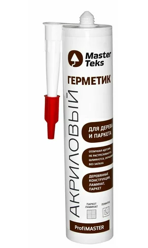 Герметик акрил MasterTeks ProfiMaster для дерева и паркета, дуб, 290мл