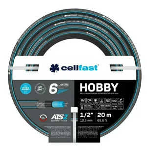 Шланг Cellfast  HOBBY ATS2 поливочный, армир, шестислойный, 1/2" 20 м