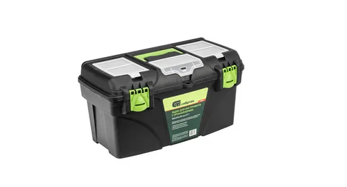 Ящик для инструмента пластиковый СИБРТЕХ 530x290x280мм, 21", с органайзерами