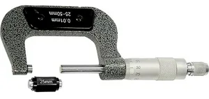 Микрометр MATRIX, механ, 0-25мм, шаг 0,01мм