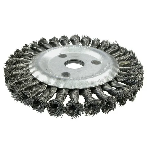 Щетка для УШМ дисковая усиленная Кратон O100 х 22,2 мм