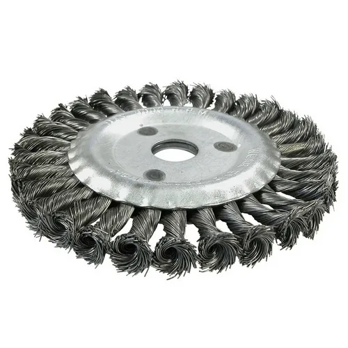 Щетка для УШМ дисковая усиленная Кратон O175 х 22,2 мм