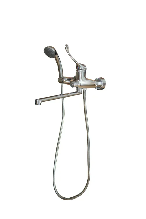 Смеситель для ванны I-TECH, CRUX 20, однорычажный, локтевой, излив 30 см