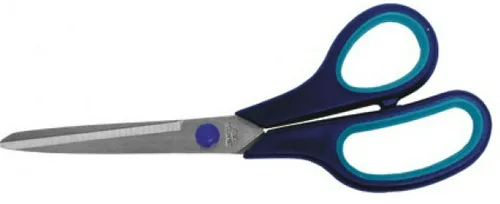 Ножницы FIT, бытовые, нерж, лезвие 2мм, прорезин ручки, 245мм