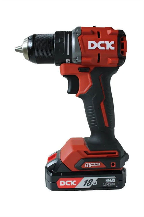 Дрель-шуруповерт аккум бесщеточная DCK KDJZ2060 18В, 2*2А/ч, 60нм, кейс