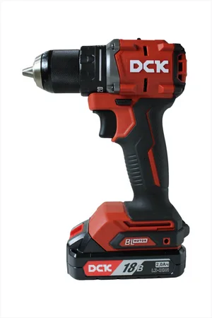 Дрель-шуруповерт аккум бесщеточная DCK KDJZ2060 18В, 2*2А/ч, 60нм, кейс