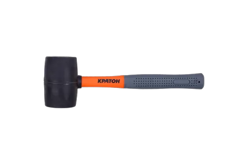 Киянка фиберглассовая обрезиненная рукоятка Кратон 0,45 кг черная