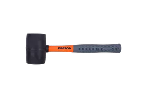 Киянка фиберглассовая обрезиненная рукоятка Кратон 0,45 кг черная