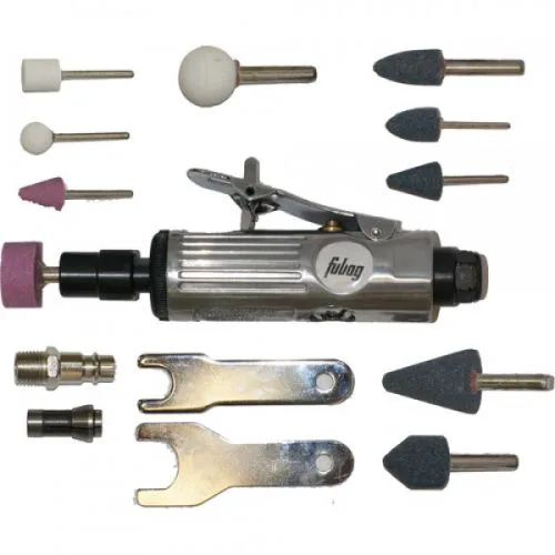 Машина шлифовальная пневматическая прямая FUBAG GL25000, 154л/мин, 6бар, 25000об/мин, кейс