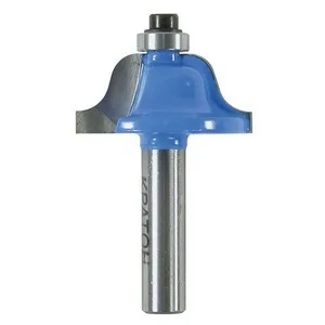 Фреза кромочная калевочная с подшипником Кратон Ø38,2х18,2 мм R6,3 мм, хв. 8 мм