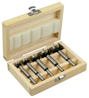 Набор сверл Форстнера по дереву Sparta, 10-15-20-25-35 мм, 5 шт, в дерев. боксе, цилин.хвостовик